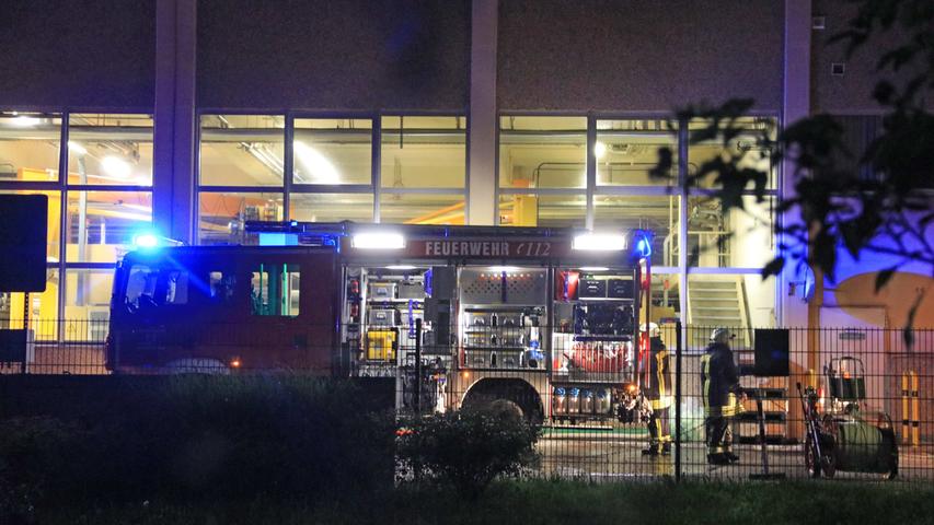 Betriebsunfall: Chemiebrand bei Schaeffler in Höchstadt