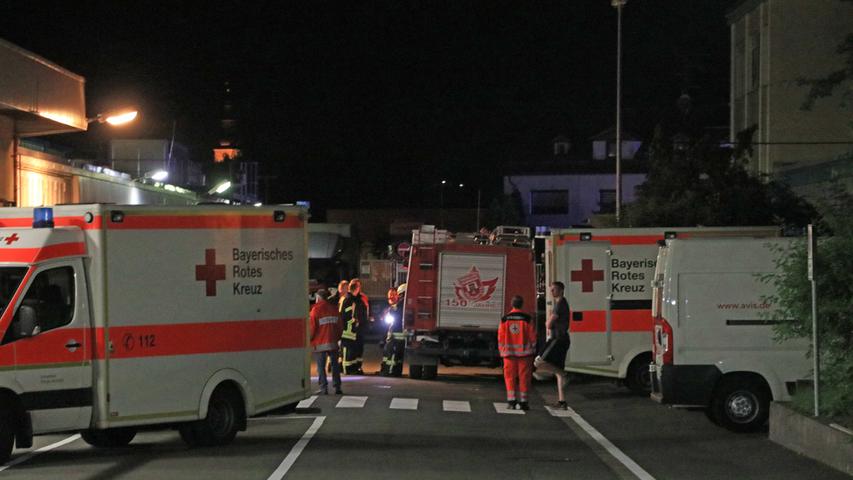 Betriebsunfall: Chemiebrand bei Schaeffler in Höchstadt