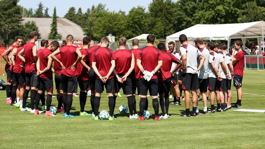 Auftakt bei Affenhitze: Der 1. FC Nürnberg trainiert wieder