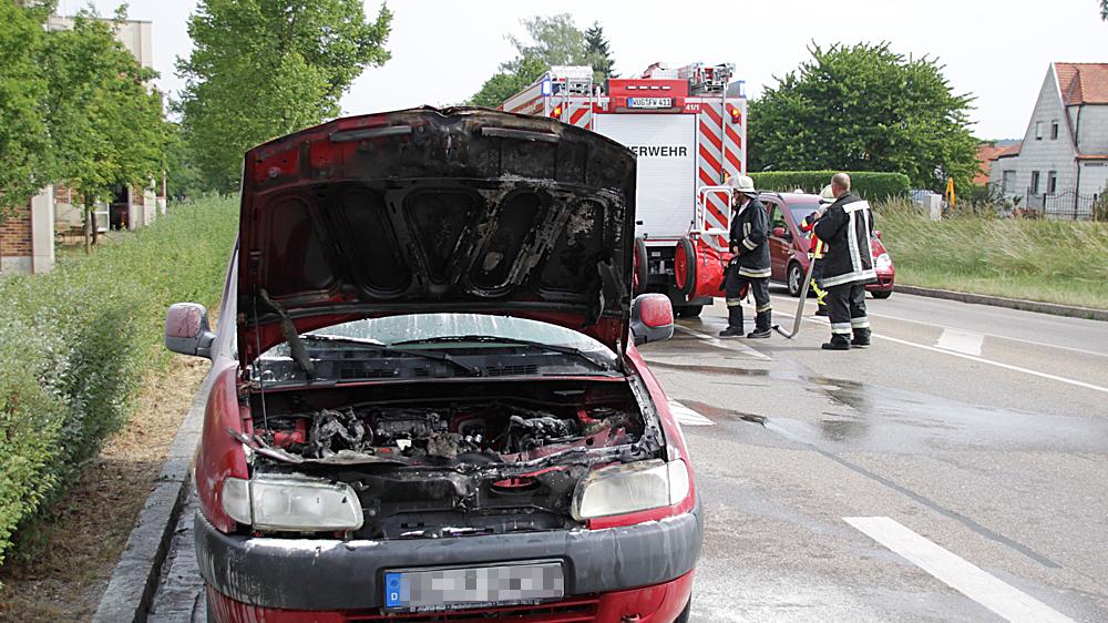 Auto brennt in Weißenburg: Eine Ratte als Brandstifterin