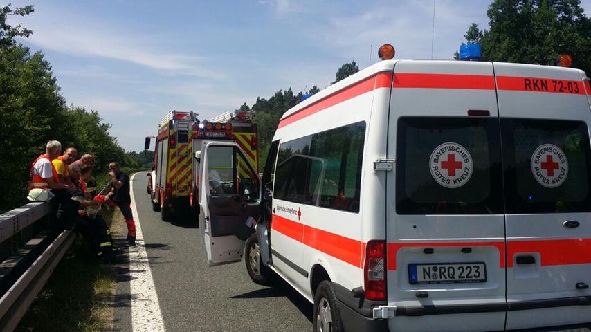 Auf der A73 bei Wendelstein: Motorradfahrer tödlich verletzt 