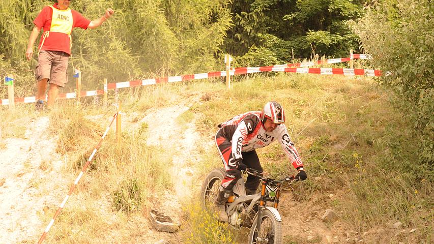 Motocross im Steinbruch: Trial des MSC Fränkische Schweiz