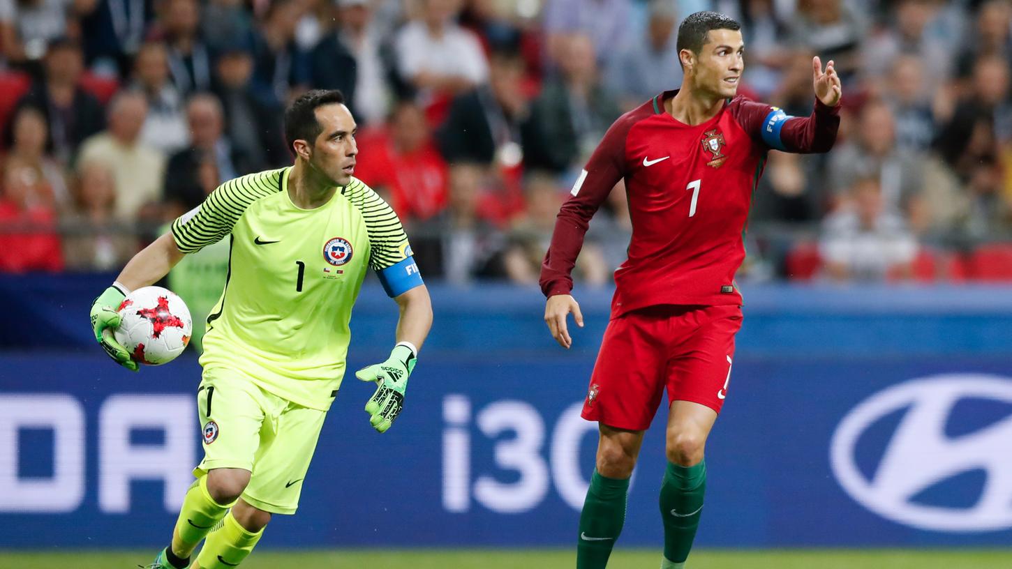 Chile wartet im Finale: Bravo pariert die Portugiesen raus 