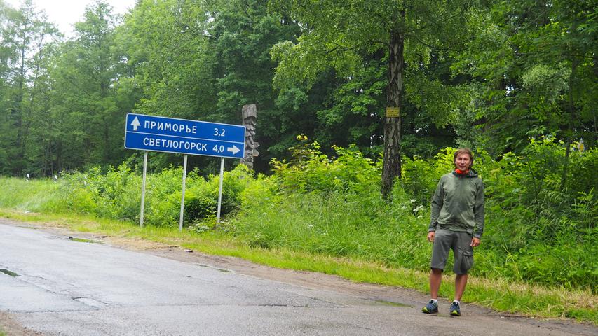 Von dort aus fuhr Schmidt weiter in den Badeort Selenogradsk (ehemals Cranz) an der Samlandküste an der östlichen Ostsee.