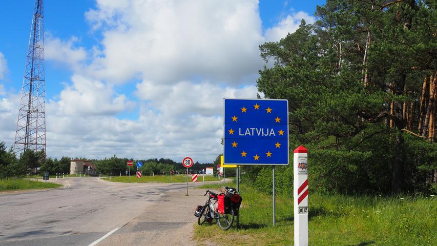 Hey, Ho, Lett's Go: Die nächste Grenze nach Lettland galt es zu überwinden.