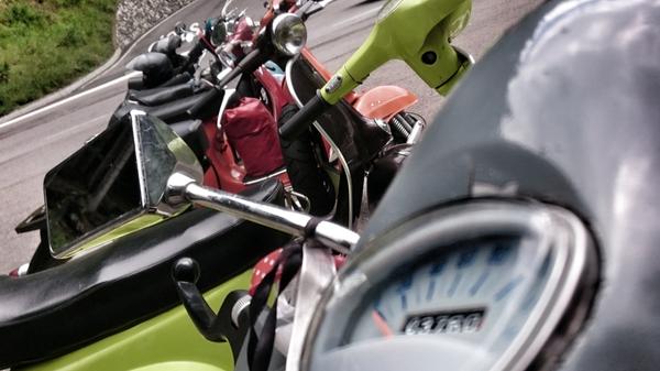 Auch die Roller müssen mal Pause machen.