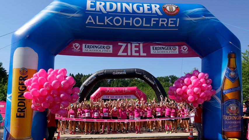 Party und Prosecco beim Challenge Woman in Roth
