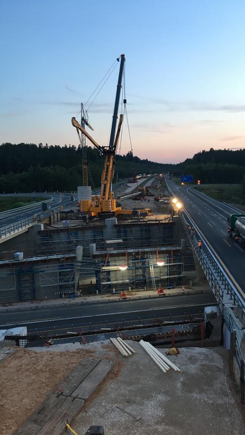 A3: Baustelle am Autobahnkreuz Altdorf kommt voran