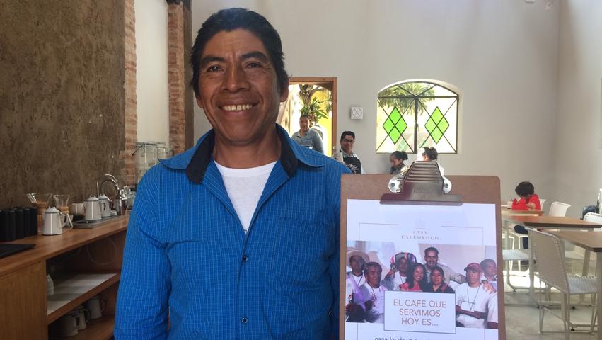 Stolzer Don Pedro: Der mexikanische Kaffeebauer belegte den ersten Platz beim mexikanischen "Cup of excellence".