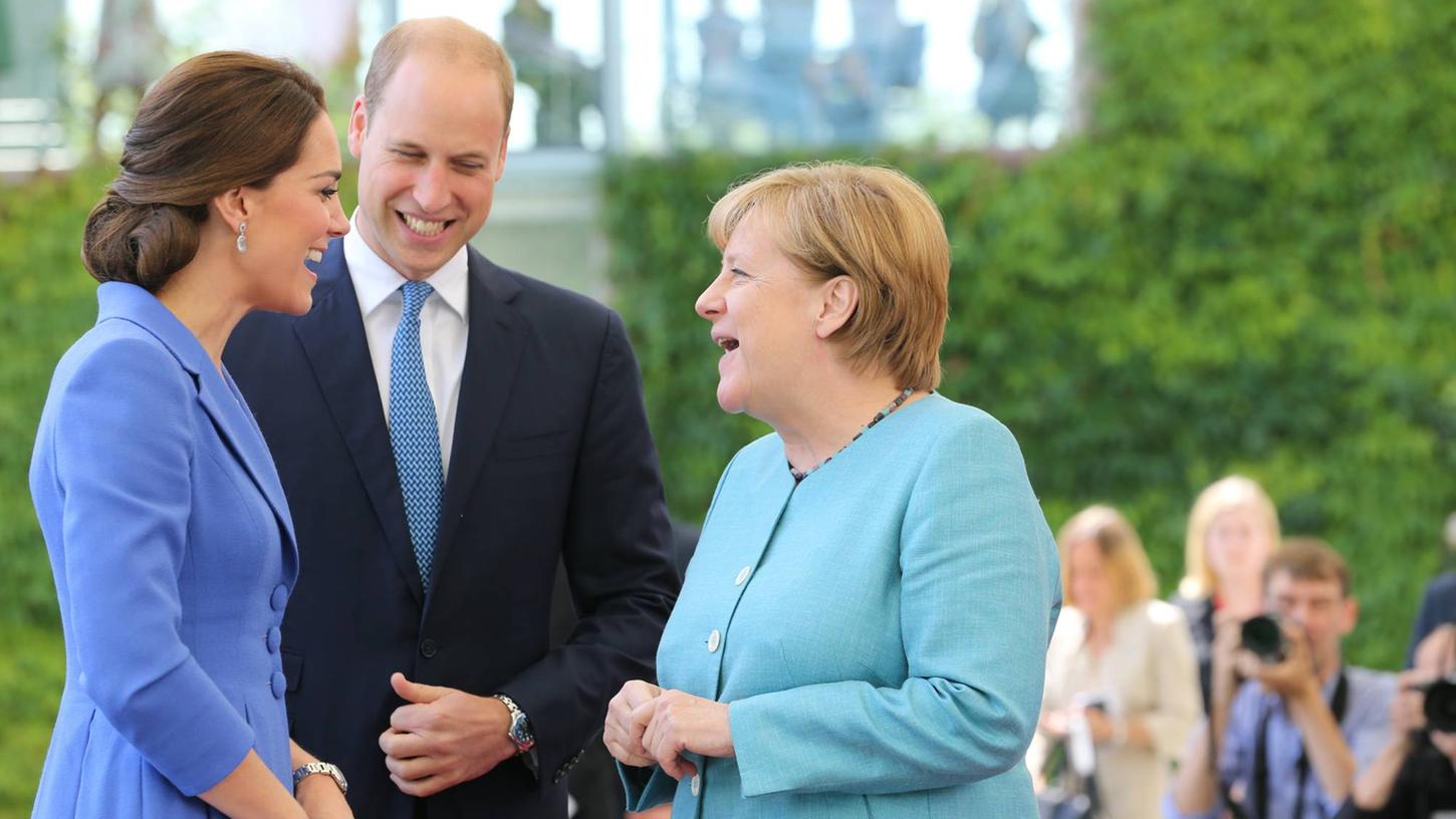 Prinz William und Kate besuchen Merkel im Kanzleramt