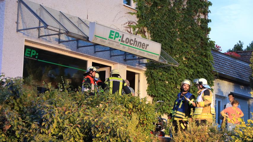 100.000 Euro Schaden bei Brand in Forchheimer Elektromarkt