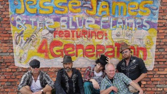 Jesse James & the Blue Flames fusionieren Psychedelic Blues Rock mit HipHop.