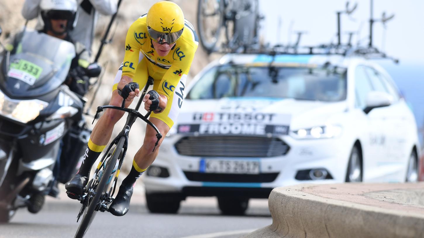 Der Brite Christopher Froome vom Team Sky steht ganz dicht vor dem Gewinn der Tour de France.
