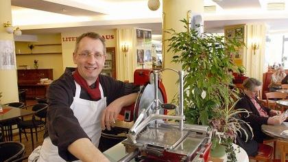 Das Literaturhaus-Café: Hier hat die Karte auch viel für Vegetarier zu bieten.