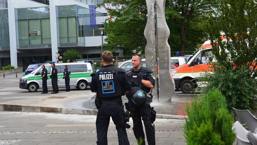 Erlangen ist bunt: Bündnis demonstriert gegen 