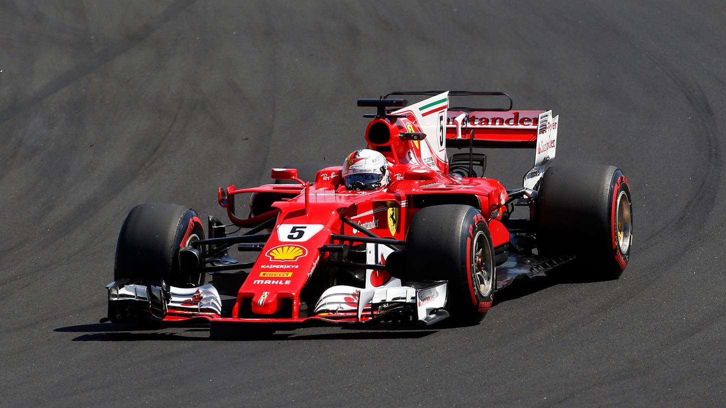 Ferrari-Pilot Sebastian Vettel triumphierte beim Formel-1-Rennen in Ungarn.