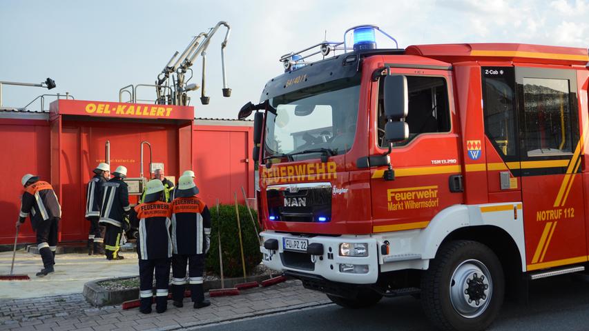 Diesel-Leck in Wilhermsdorf: Feuerwehr verhindert größeren Schaden