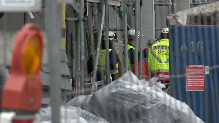 Betriebsunfall auf Baustelle in Nürnberg löst Rettungseinsatz aus
