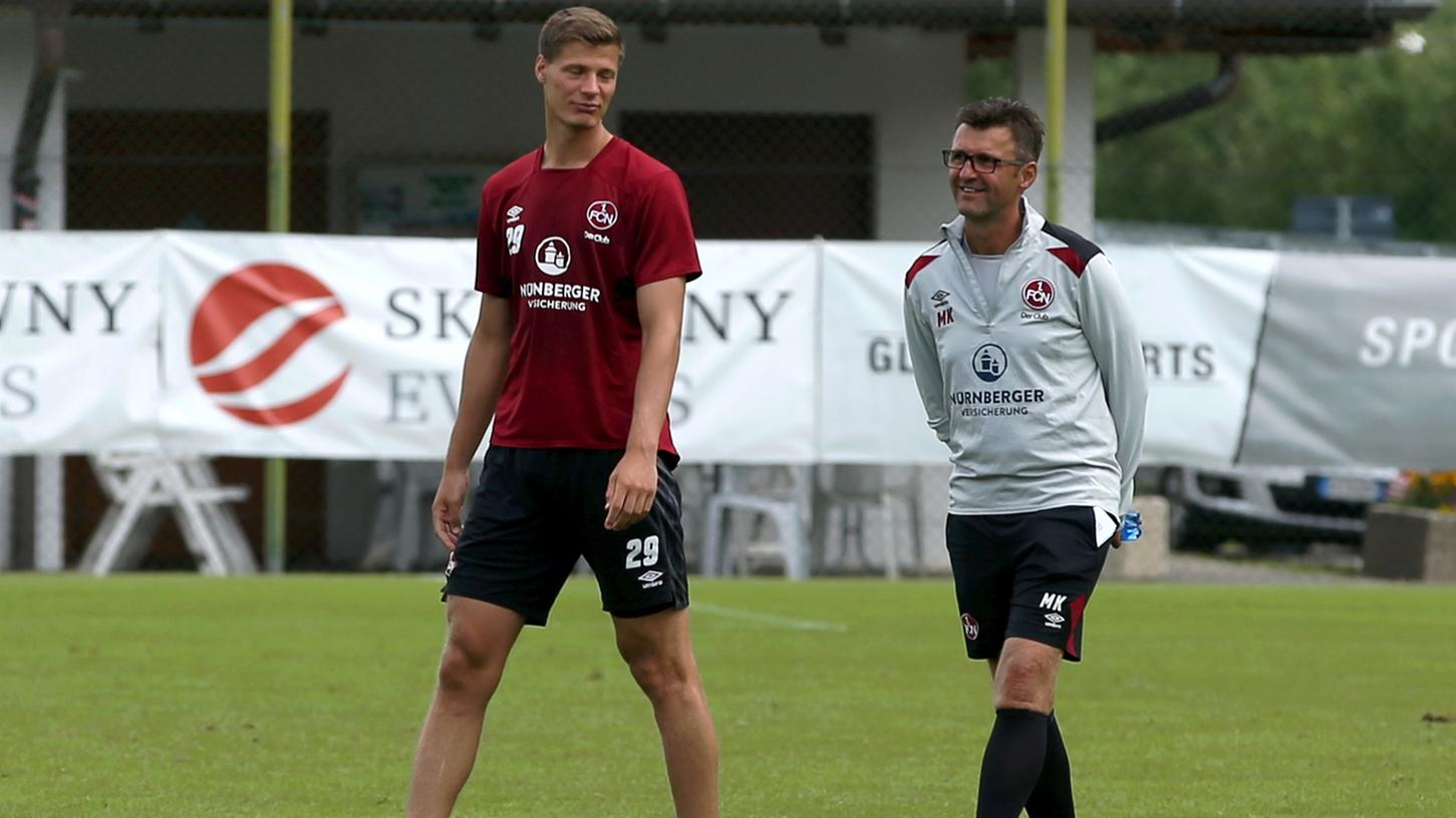 Oberpfälzer in Mittelfranken: Bei den Profis des 1. FC Nürnberg stehen mit Michael Köllner (rechts), Patrick Erras und Dennis Lippert (nicht im Bild) gleich drei Oberpfälzer unter Vertrag.