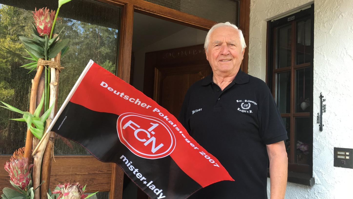 Ein rot-schwarzer Rother! Heiner Müller ist Nürnbergs ältester Meisterspieler, ein herzensguter Mensch und seit heute 85 Jahre jung.