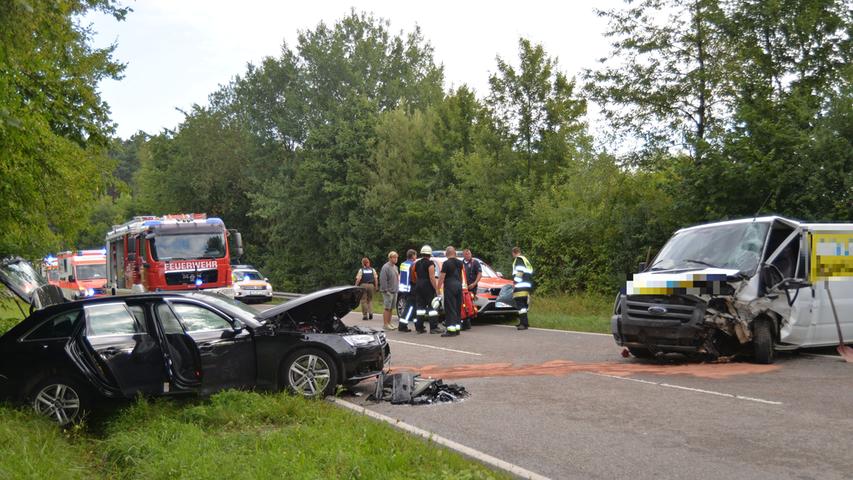 Unfall bei Allersberg: Auto geriet in Gegenverkehr