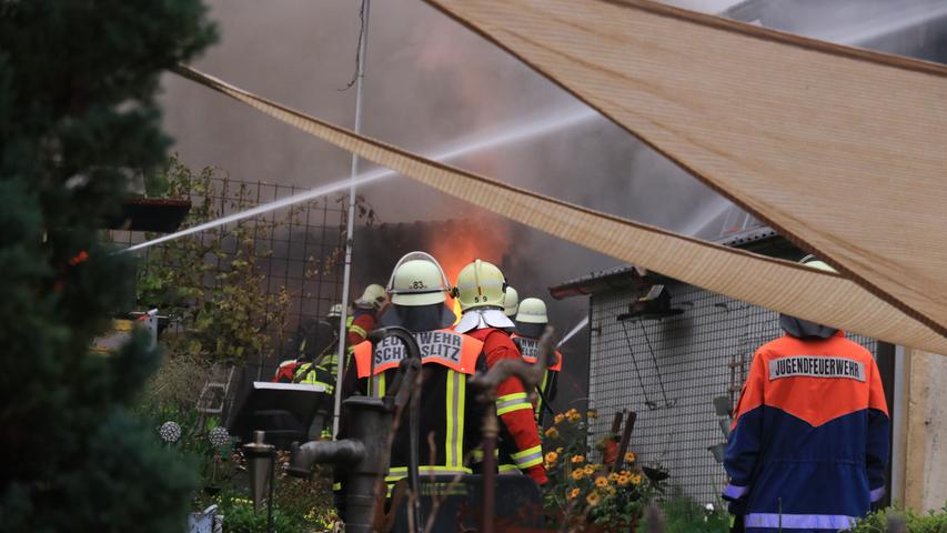 Werkstatt brennt in Scheßlitz aus: 100.000 Euro Schaden