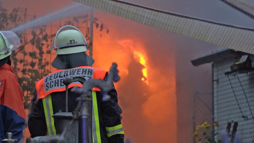 Werkstatt brennt in Scheßlitz aus: 100.000 Euro Schaden