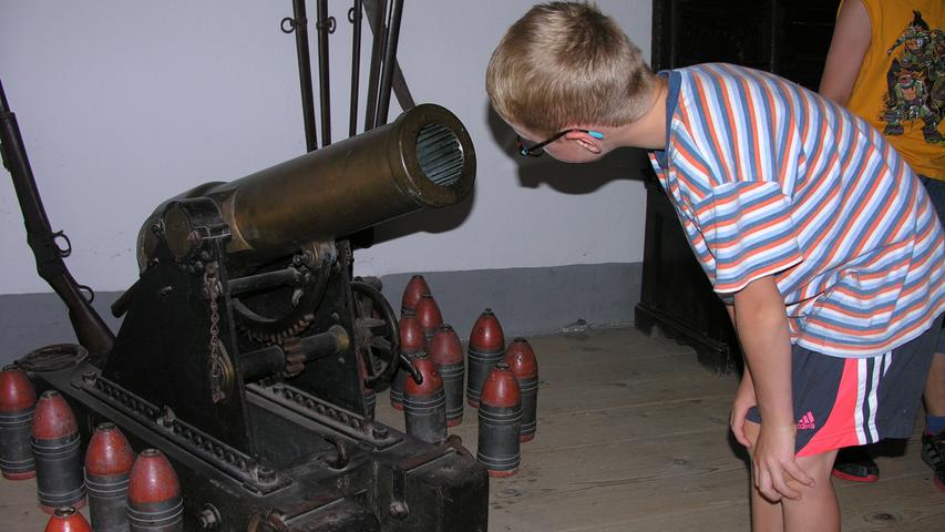 Eine alte Kanone ist immer spannend, diese allerdings wurde nur für Salutschüsse genutzt.