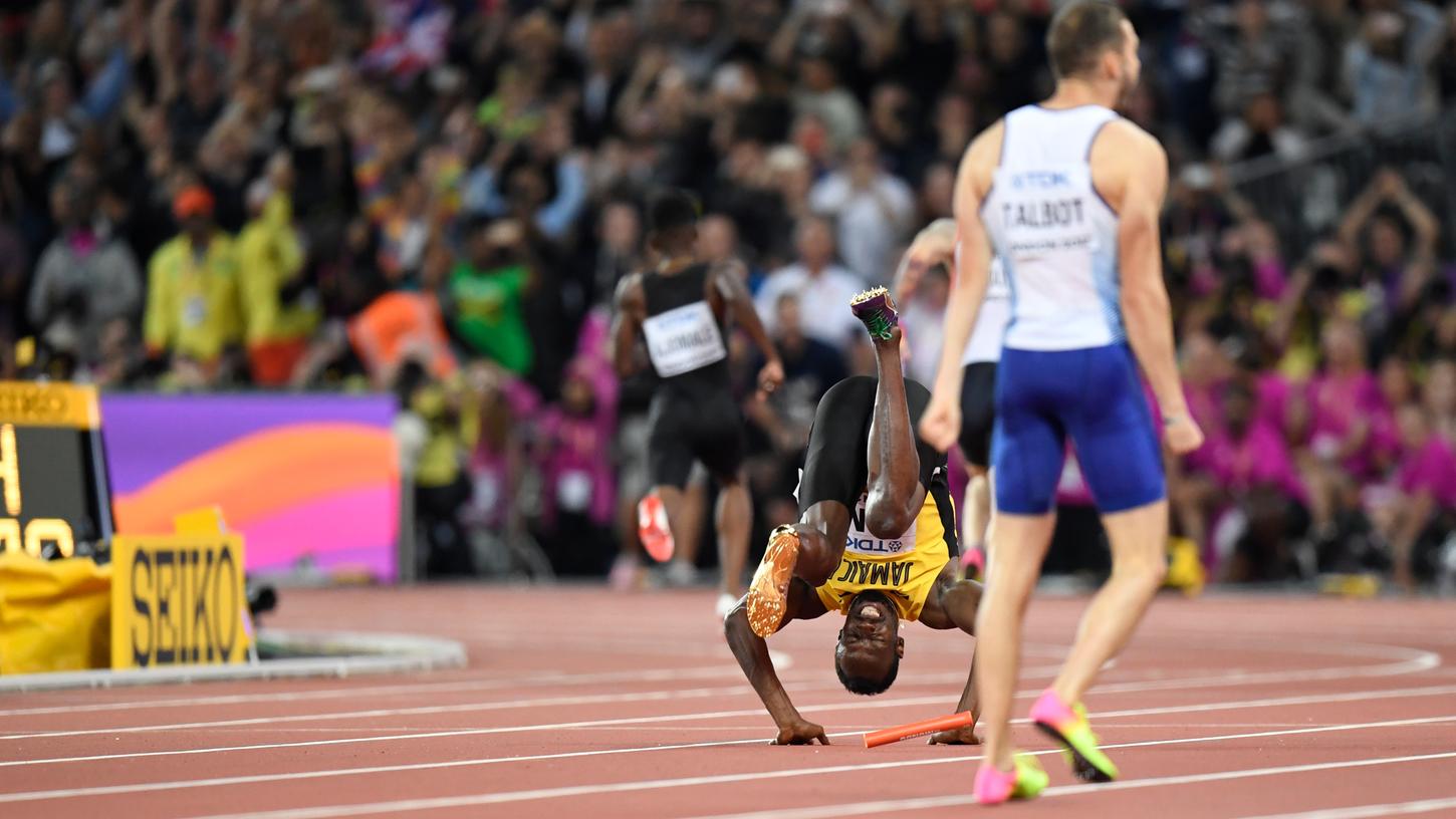 Große Karriere, tragisches Ende: Bolt stürzt zum Abschied