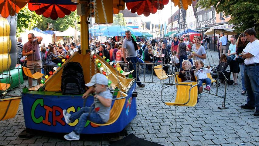 Frühschoppen bei Regen: Das Altstadtfest in Ebermannstadt