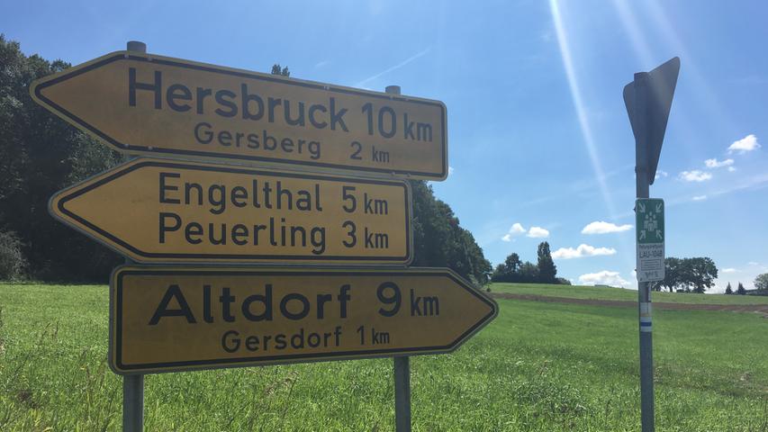 Durch Gersberg geht es zum Etappenziel der NN-Wanderreporterin nach Hersbruck.
