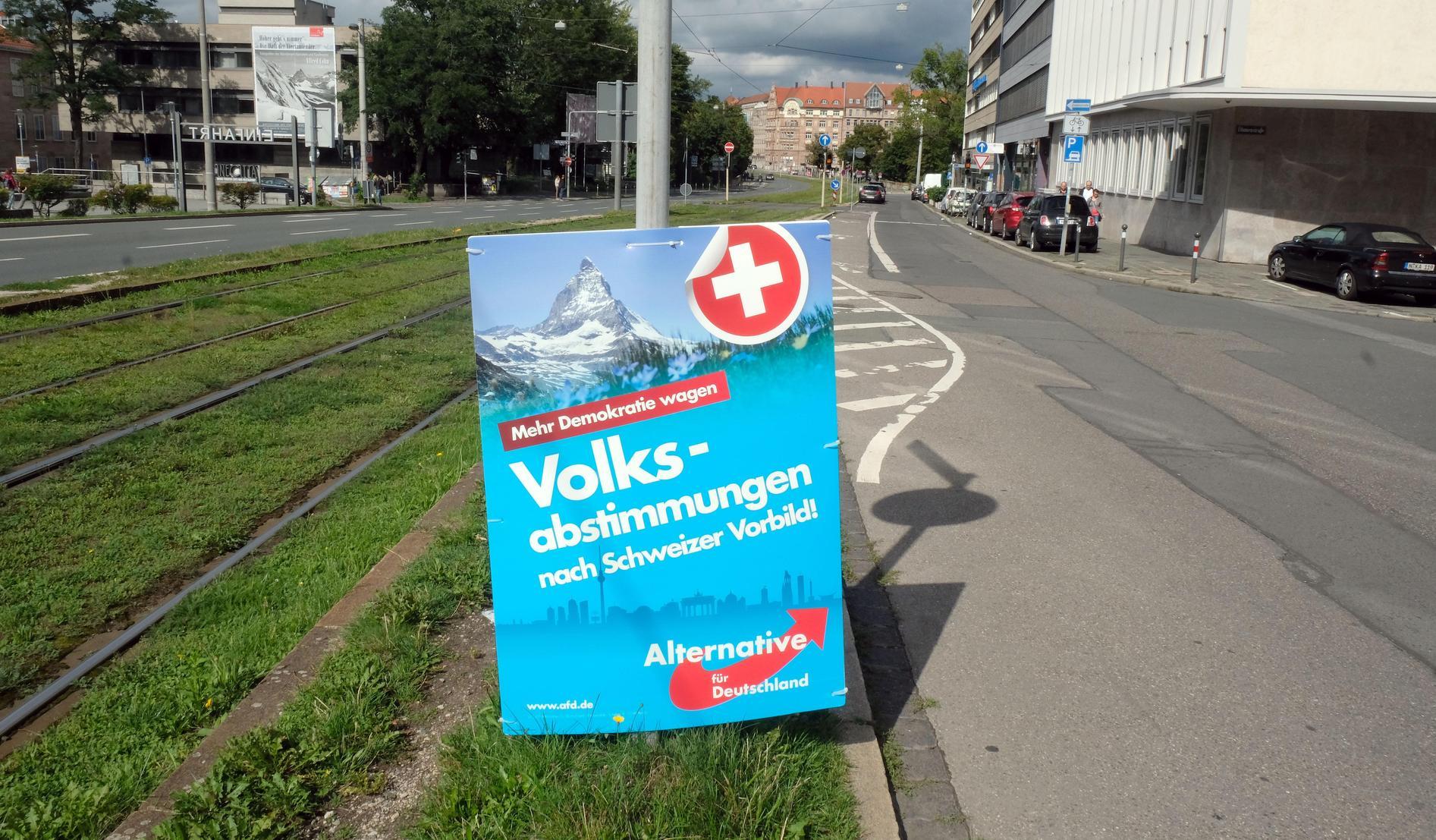 Afd Hat In Nurnberg Illegal Wahlplakate Aufgestellt Nurnberg Nordbayern De