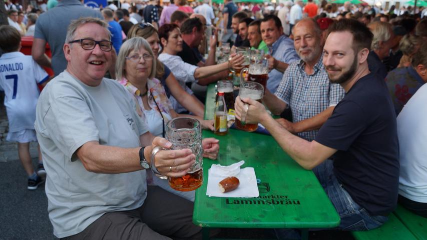 Impressionen vom Volksfest-Montag, 14. August 2017.