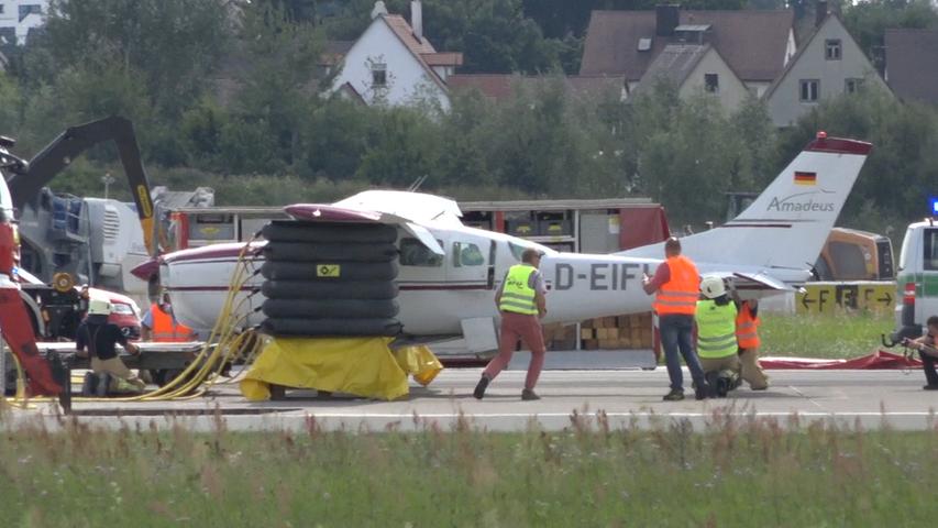 Aufregung am Airport Nürnberg: Cessna muss notlanden