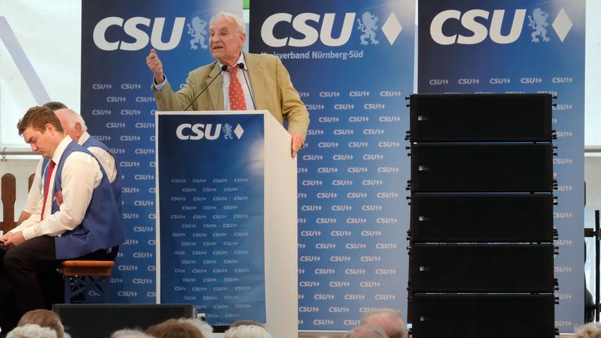 CSU-Wahlkampf in Langwasser: Edmund Stoiber war zu Gast 