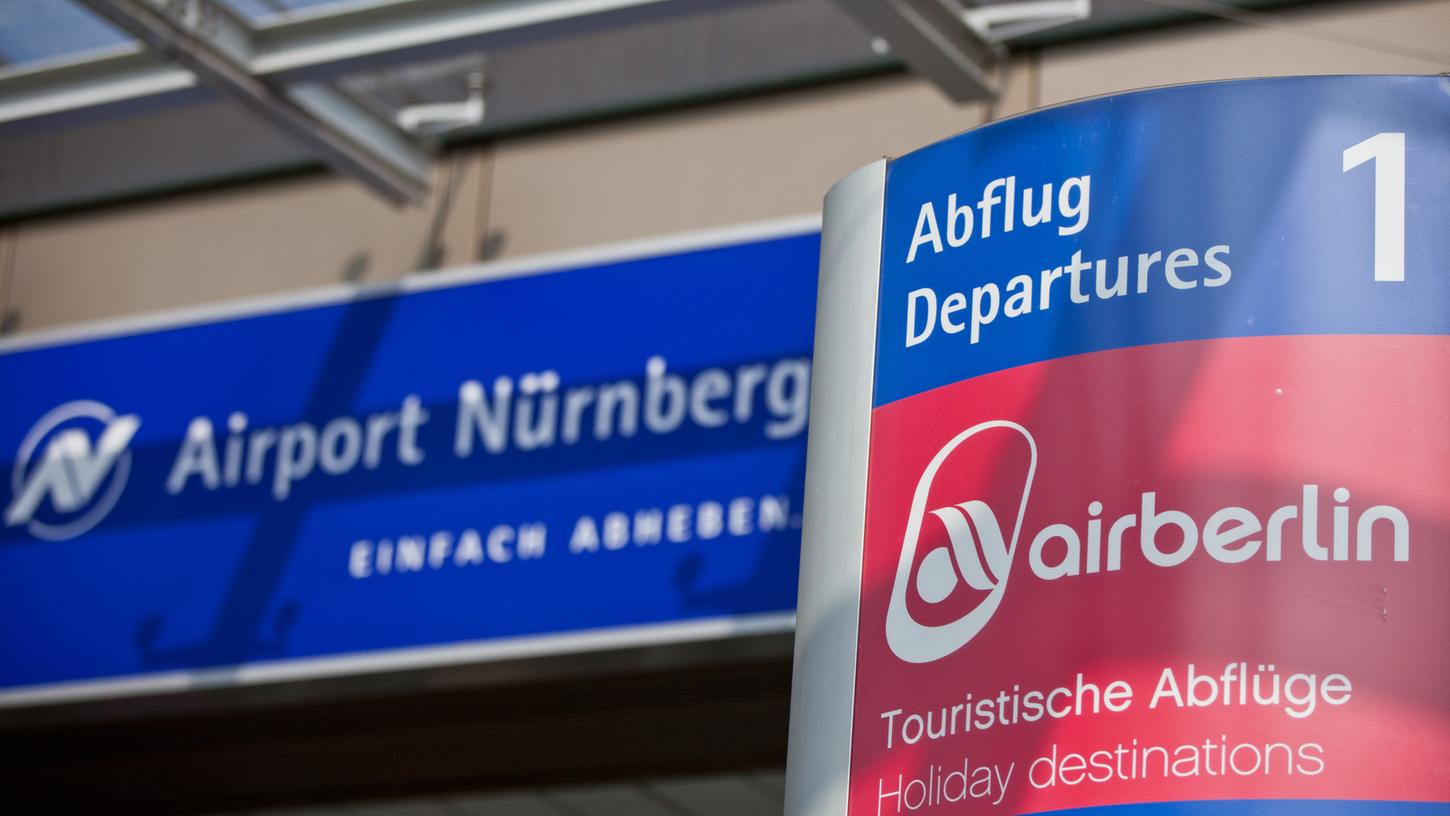 Der Insolvenzantrag der Airline Air Berlin betrifft auch viele Reisende in Nürnberg.