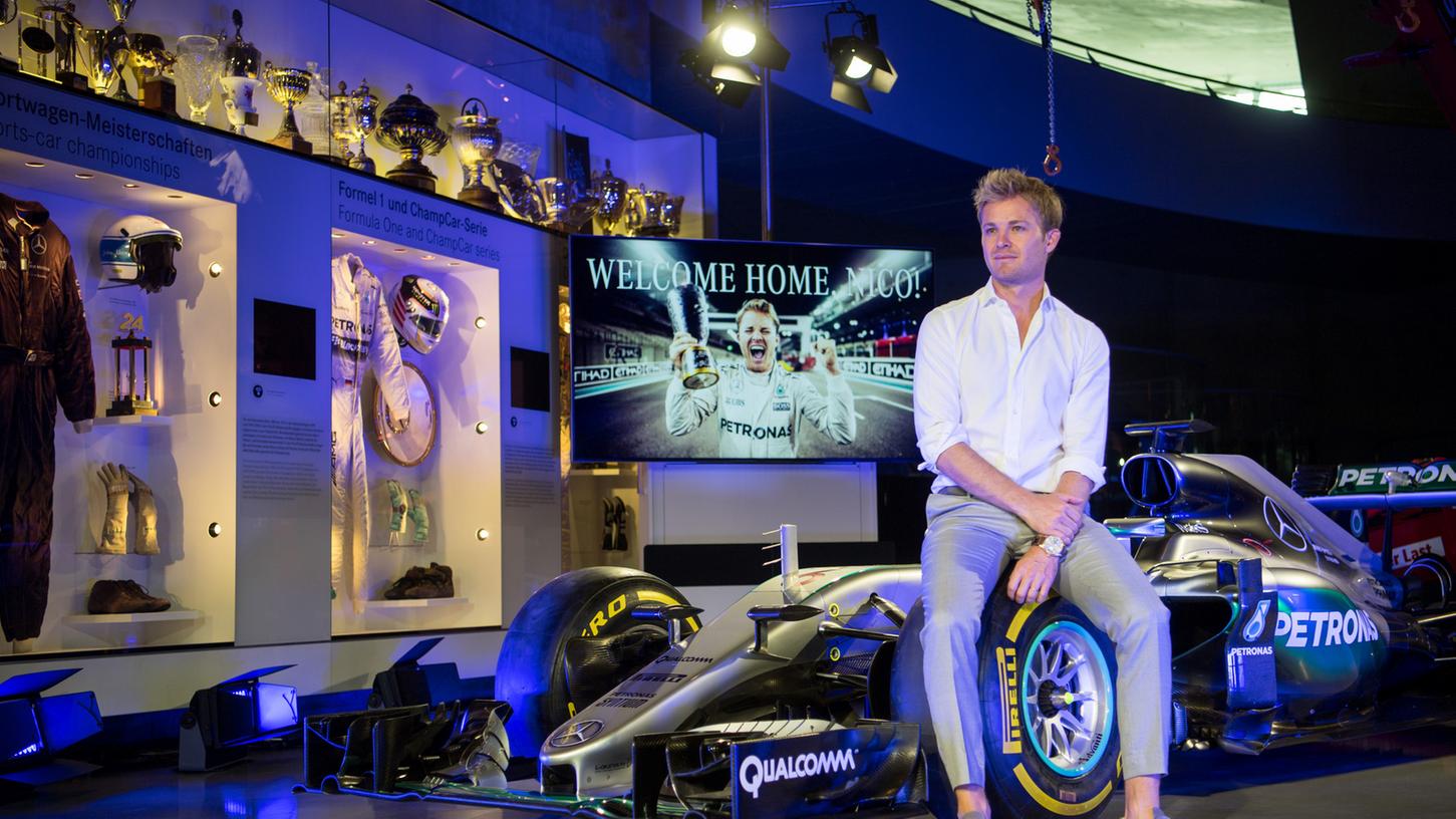 Im Mercedes-Benz Museum in Stuttgart steht nun der Wagen, in dem Nico Rosberg sich zum Formel-1-Weltmeister kürte.