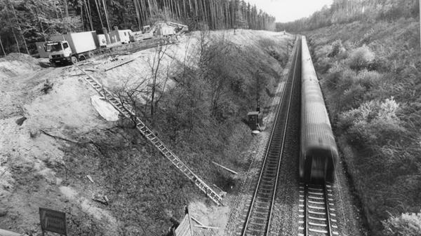 Der nächste Abschnitt folgt in Richtung Nürnberger Land: Vorbereitende Maßnahmen auf der Strecke nach Altdorf.