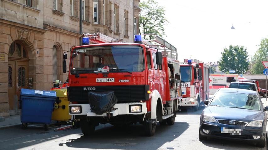 Großeinsatz in Fürth: Feuer auf dem Landesamt für Statistik