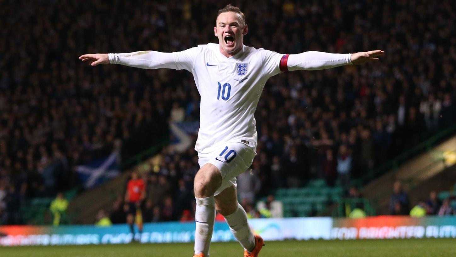 Wayne Rooney wurde in 119 Länderspielen für England zum gefeierten Helden und Rekordtorschützen der "Three Lions".