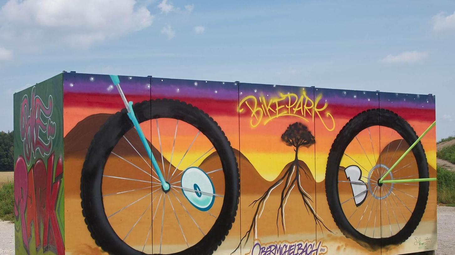 Cooles Graffiti peppt Obermichelbachs Bikepark auf