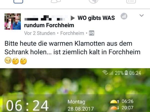 Eiseskälte in Franken? Wetterportal verdutzt User