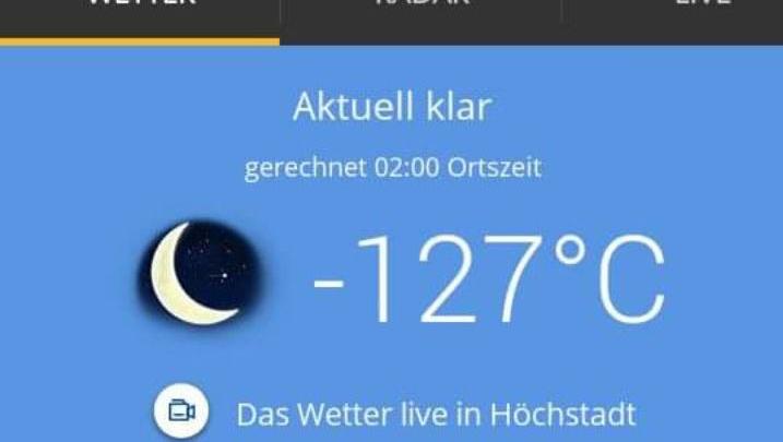 Eiseskälte in Franken? Wetterportal verdutzt User