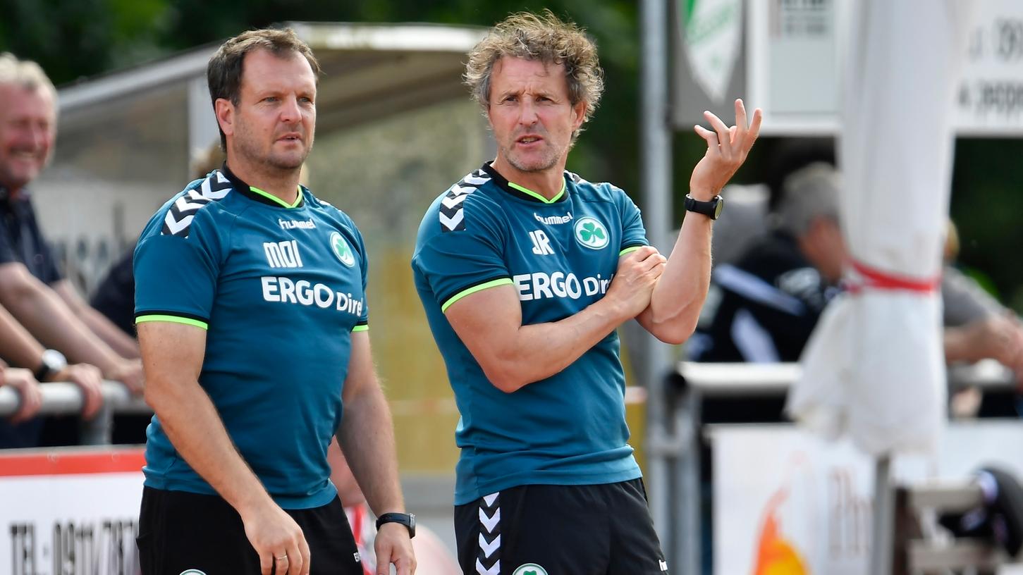 Mirko Dickhaut (links) war bislang Co-Trainer von Janos Radoki (rechts). Der 46-jährige Ex-Profi (Frankfurt, Bochum) übernimmt, bis ein neuer Coach gefunden ist.