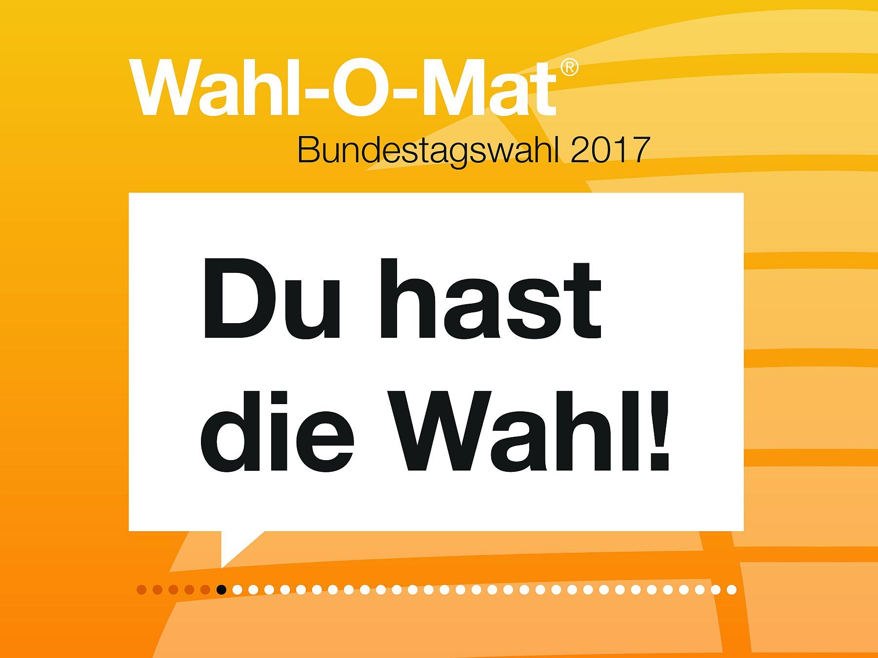 Welche Partei passt zu mir? Der WahlOMat hilft