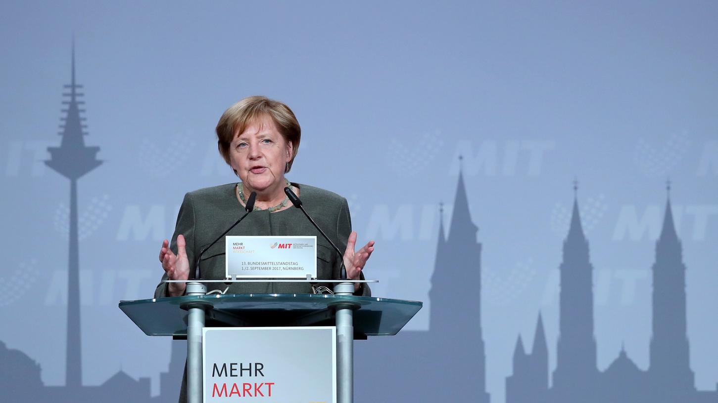 Die Kanzlerin kommt: Angela Merkel spricht am Freitagnachmittag in Nürnberg.
