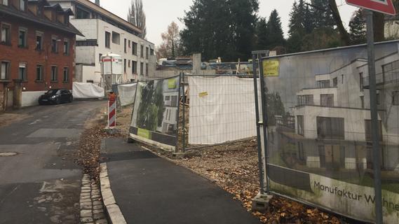 Baustopp auf dem MöbelMaagAreal Fürth Nordbayern