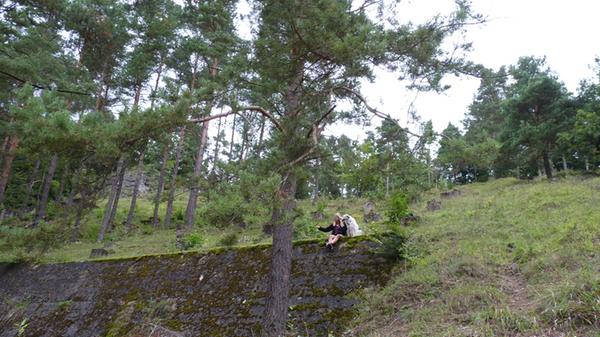 Was bleibt vom Deutschen Stadion übrig? Die betonierten Fundamente der Test-Anlage im Hirschbachtal sind heute noch vorhanden.