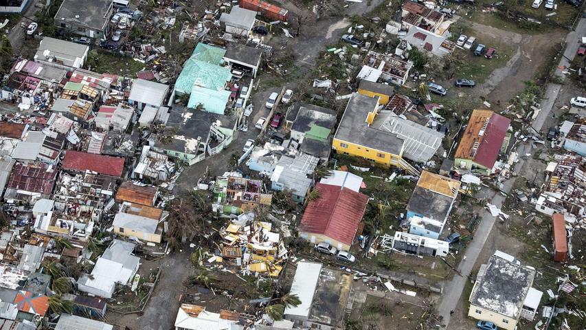 Hurrikan "Irma" zieht eine Schneise der Verwüstung durch die Karibik