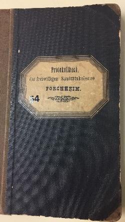 Das Protokollbuch 1892-1921